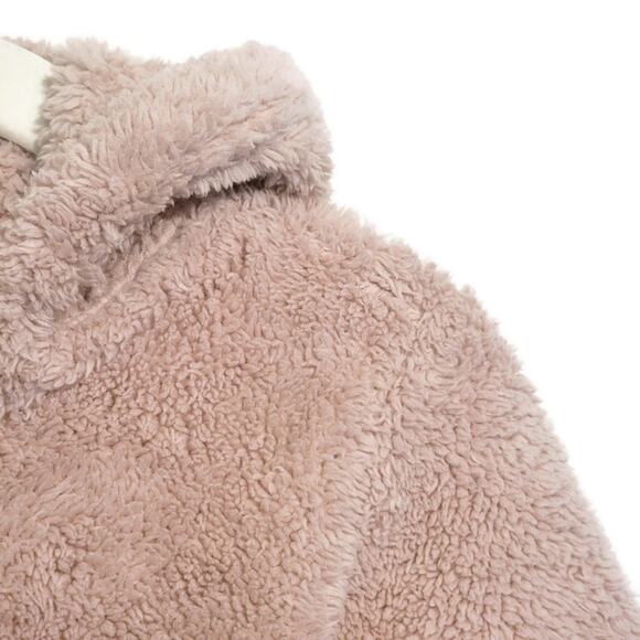 Hanna Andersson Sherpa Teddy Bear Hooded Zip Front Bunting Snowsuit Size 6-12M - Picture 5 of 11